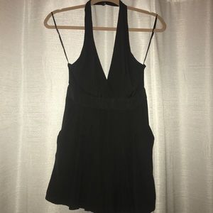 Black Halter Romper